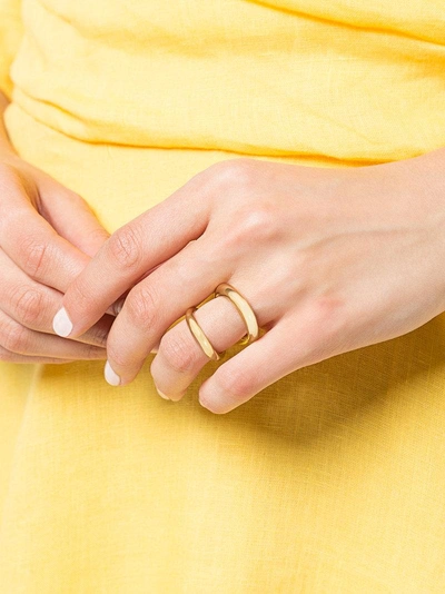 Shop Charlotte Chesnais Surma Ring In Yellow