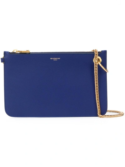 Shop Givenchy Chain Wallet - Blue