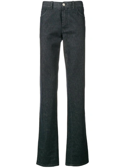 Shop Brioni Five-pocket Denim Trousers - Blue