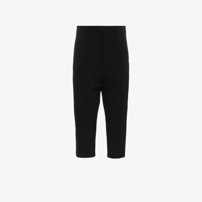 Shop Rick Owens Tux Cropped Trousers In Black