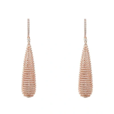 Shop Latelita London Athena Spiral Earrings Rosegold