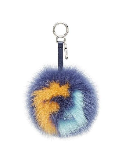 Shop Fendi Ff Pom Pom Charm In Pink