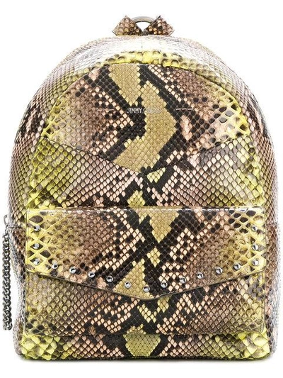 Shop Jimmy Choo Cassie Backpack - Yellow