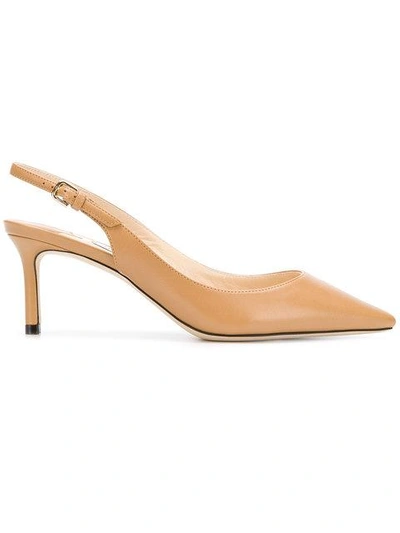 Shop Jimmy Choo Slingback Erin Pumps - Neutrals