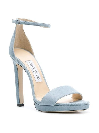 Shop Jimmy Choo Misty 120 Sandals In Aqua