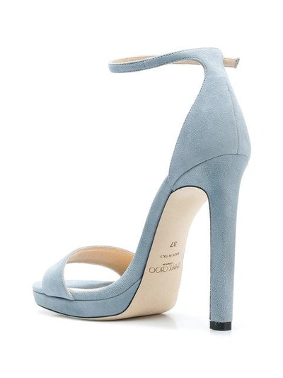 Shop Jimmy Choo Misty 120 Sandals In Aqua