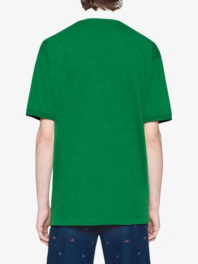 Chevron Polo With Piglet In Green