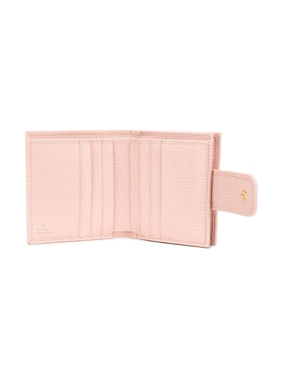 Shop Gucci Gg Marmont Card Holder - Pink