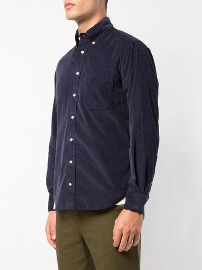 Shop Gitman Vintage Corduroy Shirt - Blue