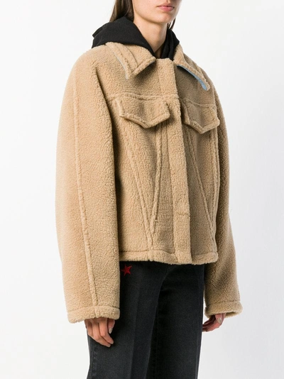 Shop Off-white Single Breasted Jacket In Neutrals
