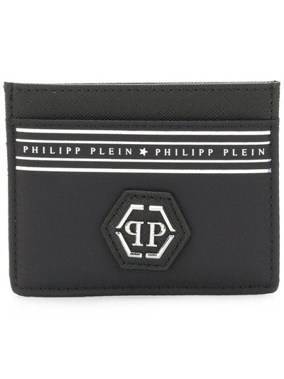 Shop Philipp Plein Logo Cardholder Wallet In Black