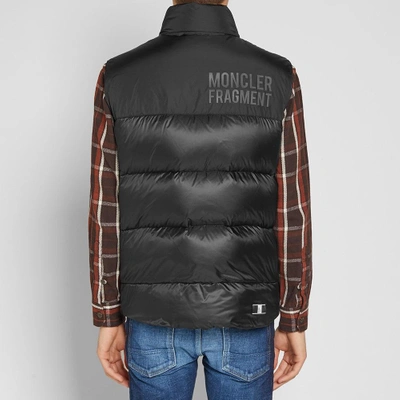 Shop Moncler Genius - 7 Moncler Fragment Hiroshi Fujiwara - Abene Gilet In Black