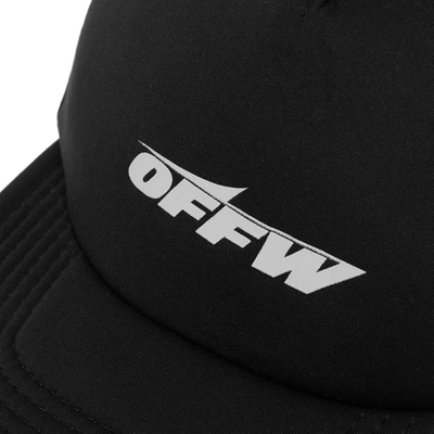 Shop Off-white Wing Off Trucker Hat In Black