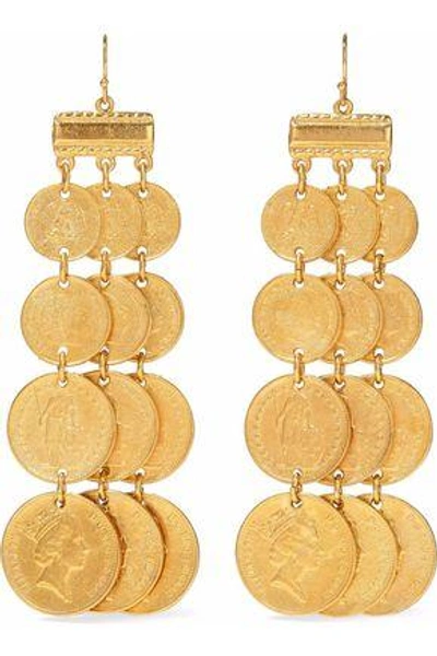 Shop Ben-amun Woman Gold-tone Earrings Gold