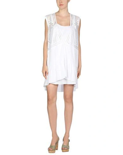 Shop Tibi Short Dress In White