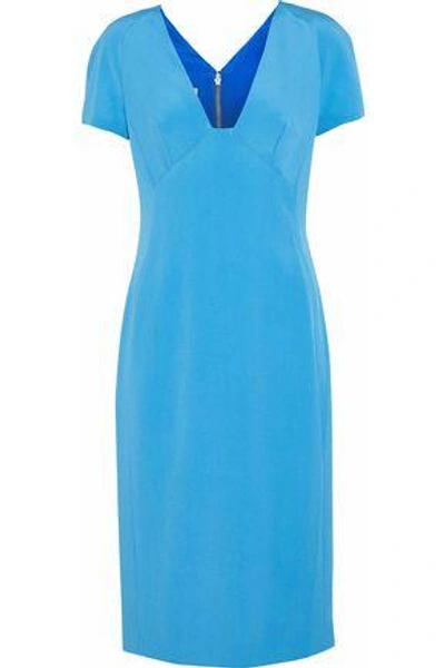 Shop Antonio Berardi Crepe Dress In Azure