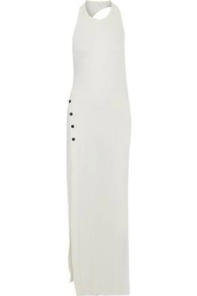 Shop Alix Woman Casablanca Open-back Stretch-modal Maxi Dress Ivory