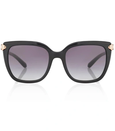 Bvlgari Square Snake Sunglasses In Grey Gradient ModeSens