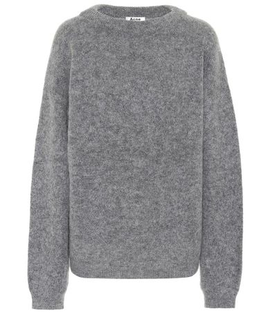 Shop Acne Studios Dramatic Wool-blend Sweater In Grey