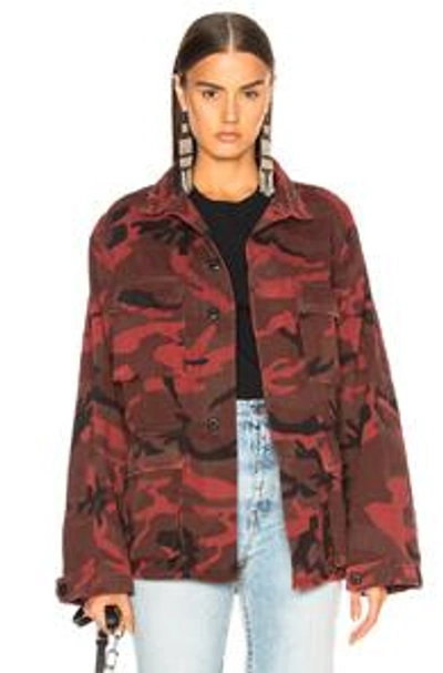 Shop Adaptation Camo Surplus Jacket In Red,camo
