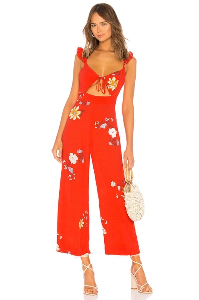 Shop Capulet Annabel Jumpsuit In Red. In Red Floral
