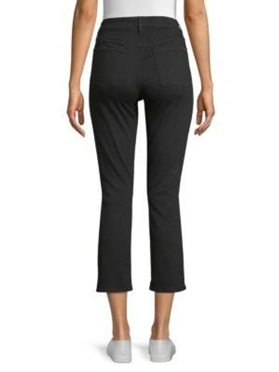 Shop Jen7 By 7 For All Mankind Straight Leg Crop Pants In Black