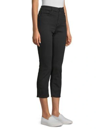 Shop Jen7 By 7 For All Mankind Straight Leg Crop Pants In Black