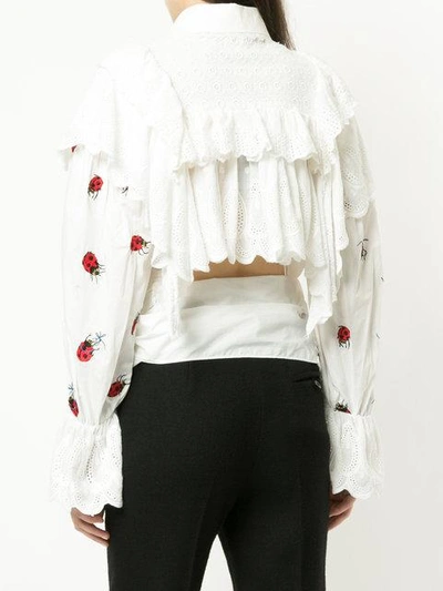 Shop Romance Was Born Sisterhood Broderie Blouse In White