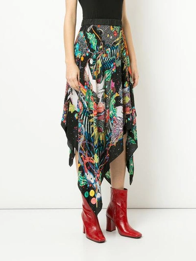 Shop Romance Was Born Earth Mother Handkerchief Skirt In Multicolour