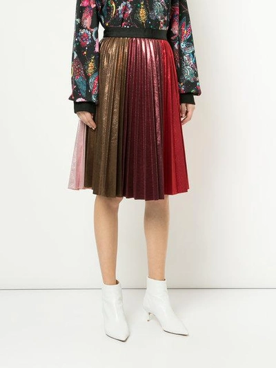 Shop Romance Was Born Fortune Teller Pleat Skirt In Multicolour