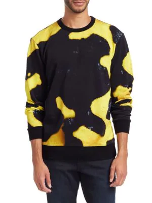 yellow black sweatshirt