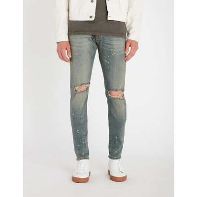 Shop Represent Destroyer Ripped Slim-fit Skinny Jeans In 6