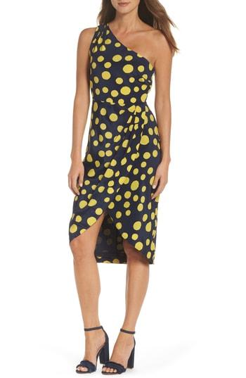 j crew navy polka dot dress