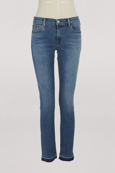 Shop J Brand Skinny Mid-rise Jeans In Delphi