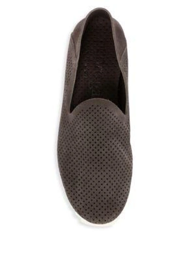 Shop Pedro Garcia Cristiane Marina Perforated Sneakers In Charcoal