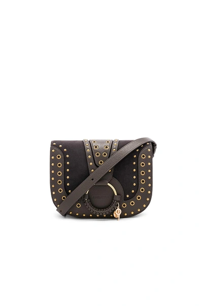 Shop See By Chloé Hana Small Studded Crossbody In Brown