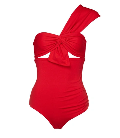 Shop Marysia Red Venice Maillot Top