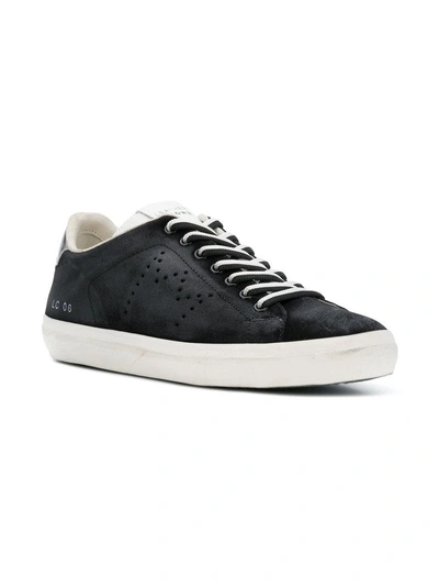 Shop Leather Crown Lc 06 Sneakers - Black