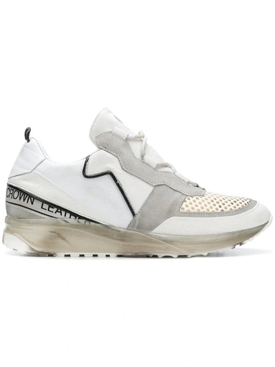 Shop Leather Crown 'aero' Sneakers In White