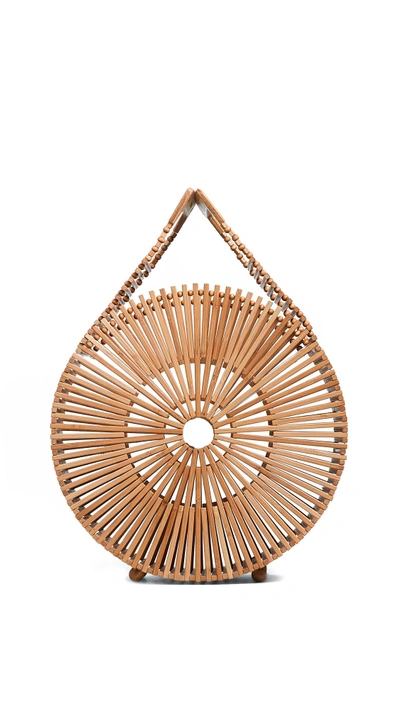 Shop Cult Gaia Round Bamboo Bag In Natural