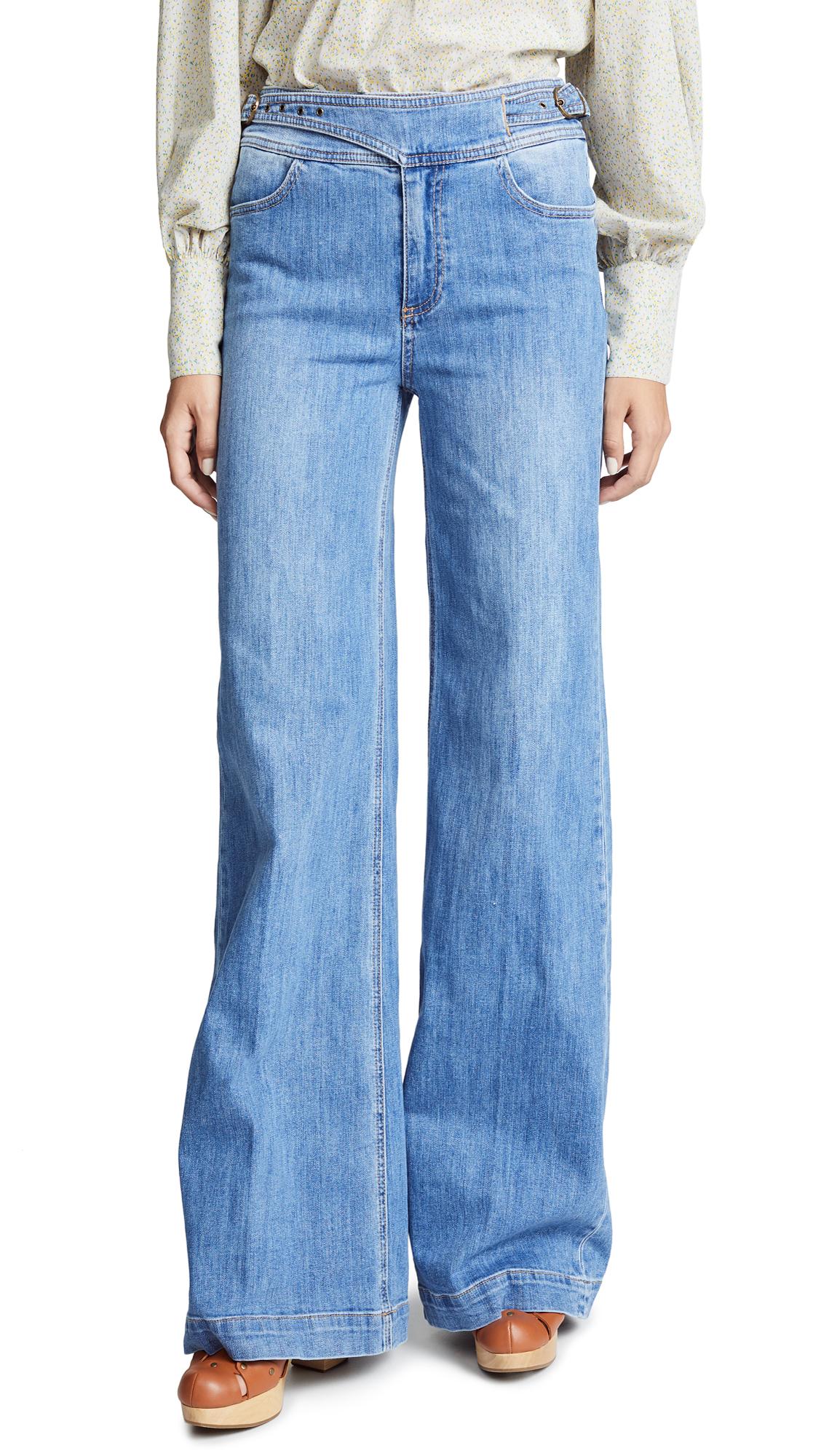 paige sutton wide leg jeans