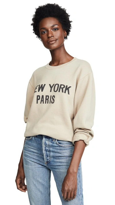 Shop Rxmance Ny Paris Sweatshirt In Sand