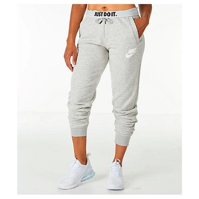Nike Women's Sportswear Rally Jogger Pants, Grey In Grey Heather/white |  ModeSens