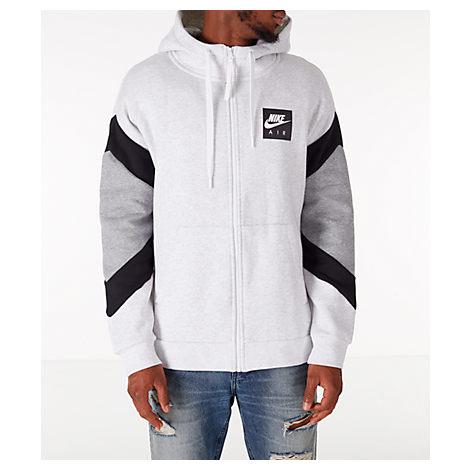 white nike full zip hoodie