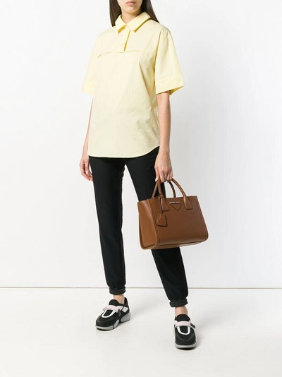 Shop Prada Concept Tote Bag - Brown