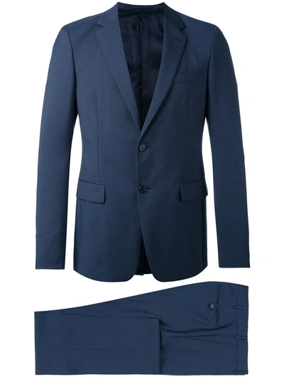 Shop Prada Slim Fit Suit - Blue