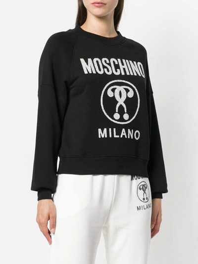 Shop Moschino Logo Print Sweatshirt