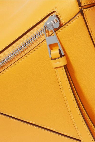 Shop Loewe Puzzle Textured-leather Shoulder Bag