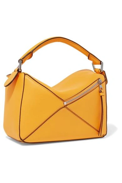 Shop Loewe Puzzle Textured-leather Shoulder Bag