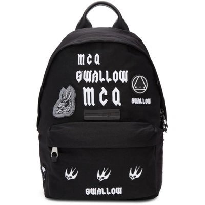 Shop Mcq By Alexander Mcqueen Mcq Alexander Mcqueen Black Swallow Classic Backpack In 1000-black